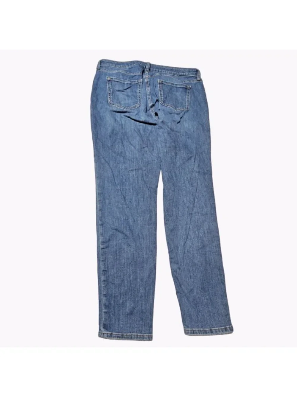 Womens Curvy Skinny Jeans Plus Size 18 Long Mid Rise Medium Wash Denim Pants